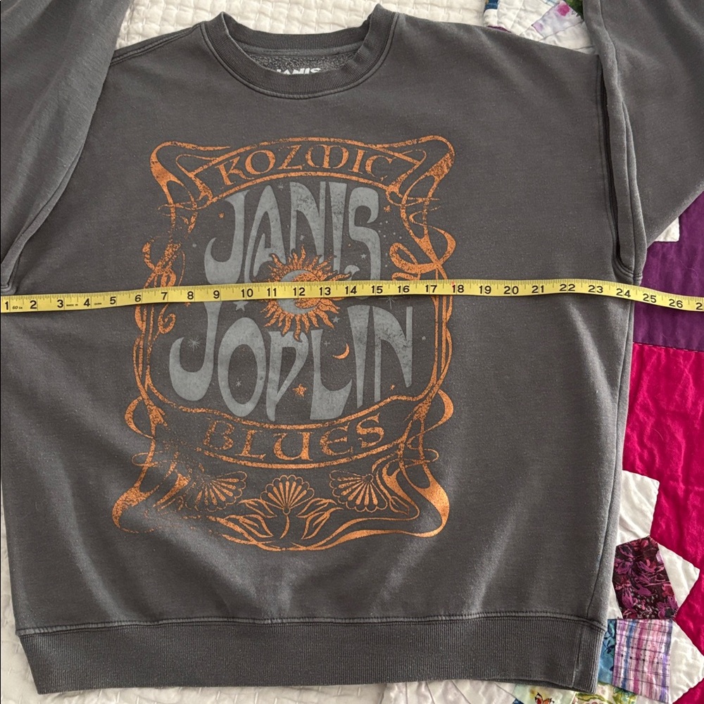 Gray Janis Joplin Graphic sweatshirt - Picture 6 of 8